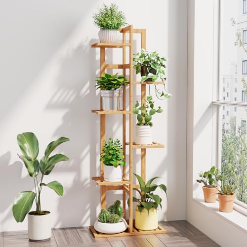 Plant Stand Indoor 6 Tier (Natural)