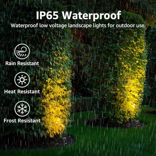 3W Low Voltage Landscape Lighting Spot Lights with Connectors 8Pack (8 Pack)