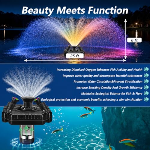 Pond Fountain Aerator (Black B)