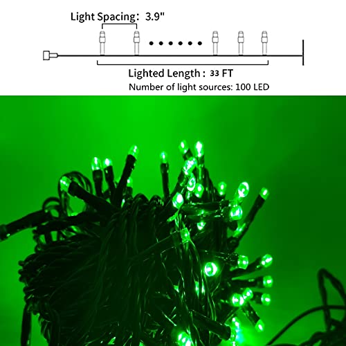 12V Outdoor String Lights (Green)