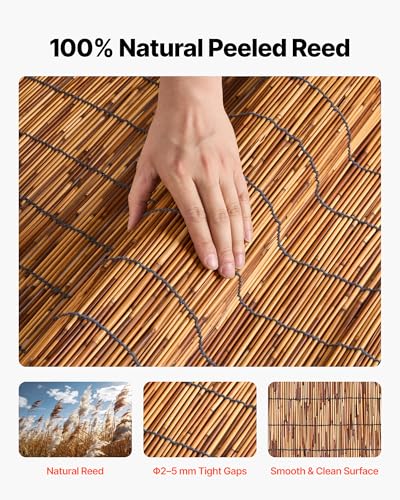 Natural Reed Fencing (Brown / 4 ft x 13.12 ft x2pack)