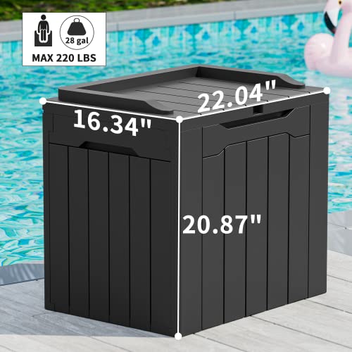 31 Gallon Outdoor Storage Box (31 Gallon / Black)