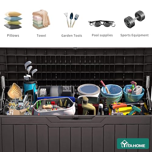 80 Gallon Outdoor Storage Box (Deck Box / 80 Gallon / Dark Brown)