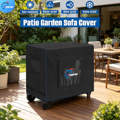 600D Outdoor Bar Cart Cover for 40" Portable Outdoor Table