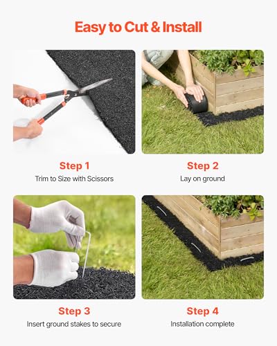 Rubber Mulch Mat Roll (120 x 4.5 in)