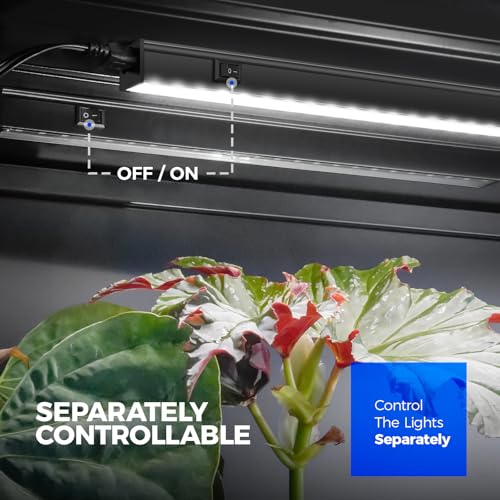 T5 Grow Lights (White / 1FT-Black Cover)