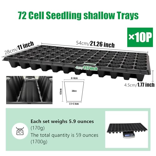 72 Cell Seed Trays (10 Count)