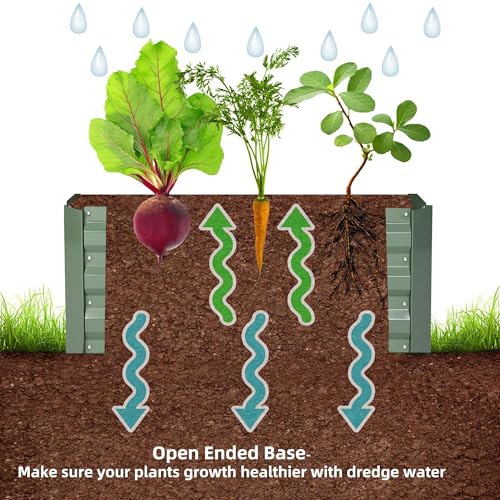 2x2x1FT Green Metal Raised Garden Bed Kit (Green / 2x2x1 ft)