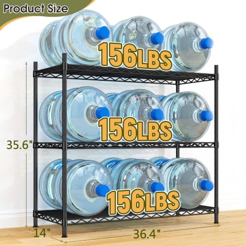 3 Tier Metal Shelving 468LBS