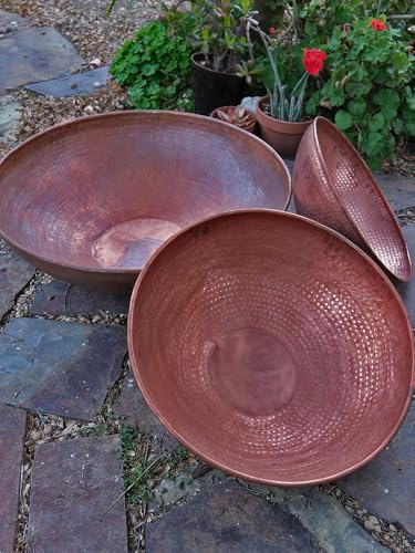 Hand Hammered Copper Basin (30 Inch / Copper)