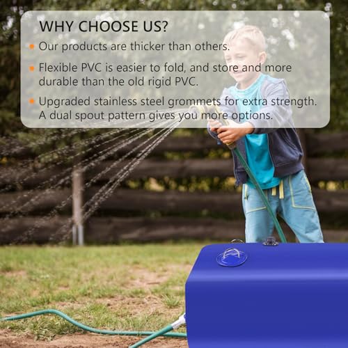 Water Tank 89 Gallon Water Storage Bladder (Blue / 89GAL)