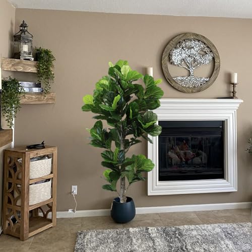 6ft Artificial Fiddle Leaf Fig Tree for Home Decor (Fiddle Leaf Fig Tree (6ft) / 6ft)