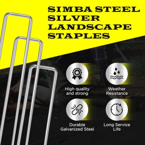 125 Pack x 4 Inch Landscape Staples Galvanised (4 Inch)