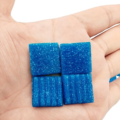 3 4 inch Quartz Glass Mosaic Tiles for Crafts (Blue)