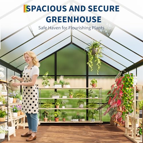 8 x 12 FT Greenhouse (Black / 8x12FT)