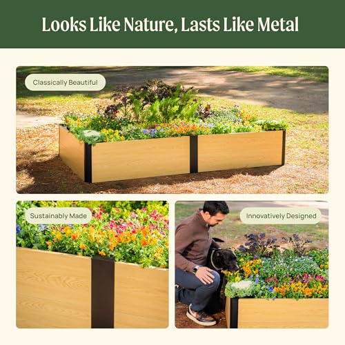 Woodgrain Series Raised Garden Bed