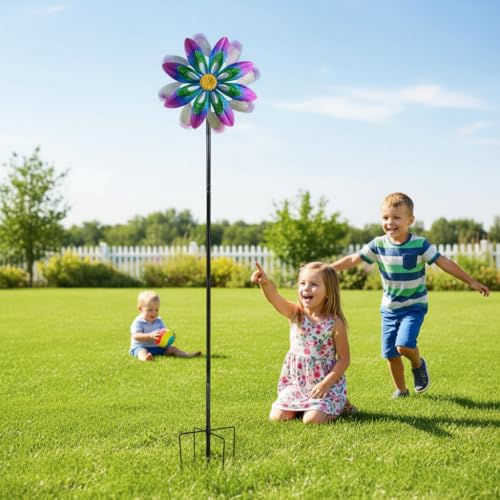 13" Metal Wind Spinner Outdoor (Purple1)