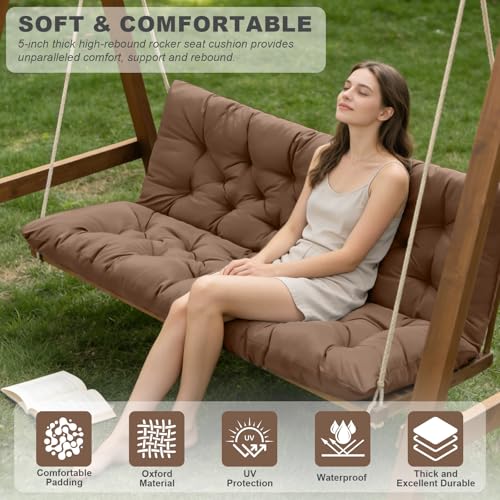 Porch Swing Cushions (Coffee / 40x 40 inches)