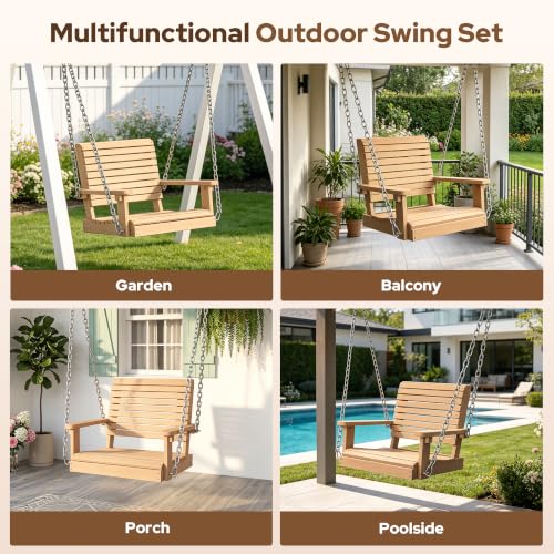 4 FT Single Porch Swing (Natural / 1 Seat)