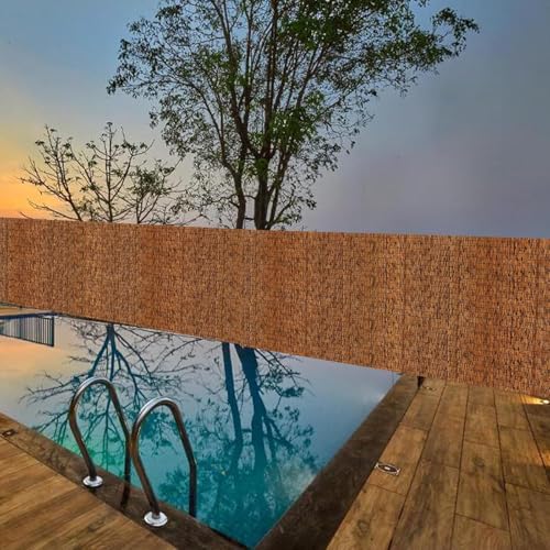 2 Pack Reed Bamboo Screen Fencing (4X19.6FT-2PACK)