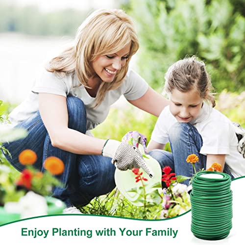 Soft Plant Ties for Support (3pcs Green Plant Wire)