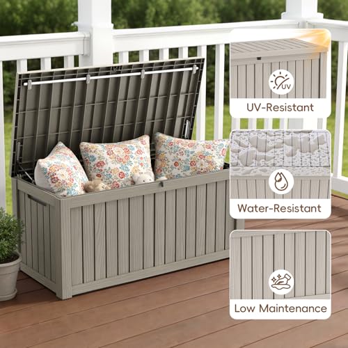 Outdoor Storage Box (Grey / 150 Gallon)