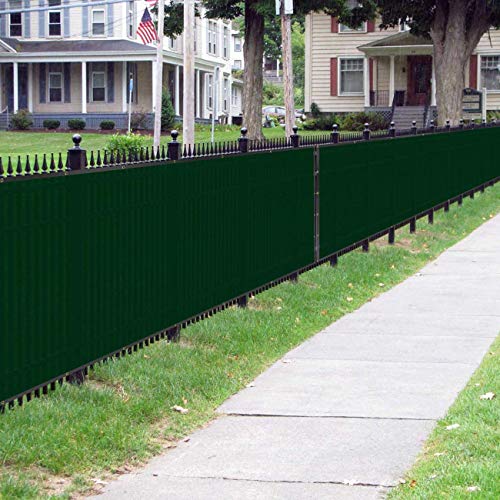 4 ft x 50 ft Privacy Screen Fence Heavy Duty Fence Cover Green (200 Sq Ft)