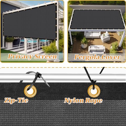 Customized Size 12' X 24' Shade Cloth with Grommets
