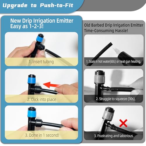 10PCS Push to (10PCS Drip Irrigation Vortex Emitters)