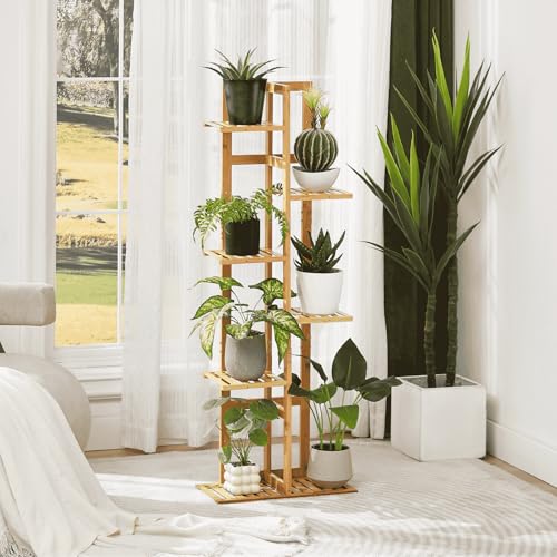 Plant Stand Indoor 6 Tier (Natural)