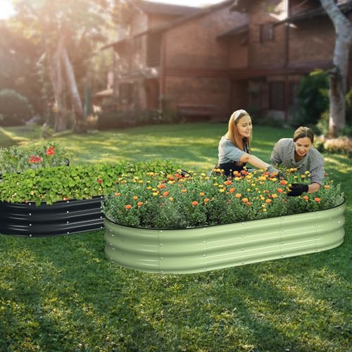 Raised Garden Bed Kit (Avocado Green / 6×3×1 ft)