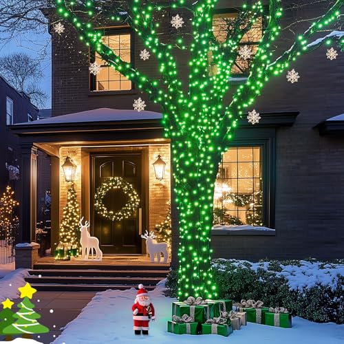2 Pack Solar Halloween Lights (Green / 100LED*2)