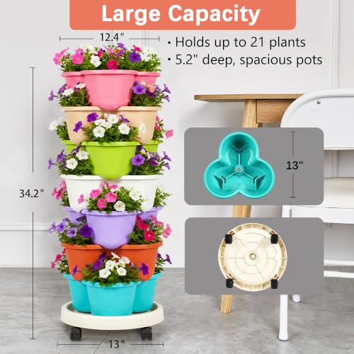 7 Tier Vertical Garden Planter (Multicolor / 7 Tier)