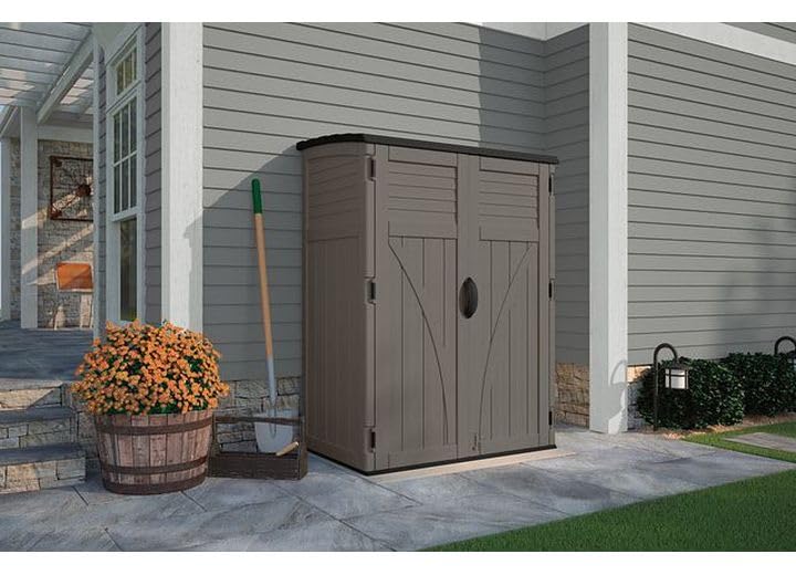 54 Cu Ft Medium Vertical Storage Shed (Stoney)