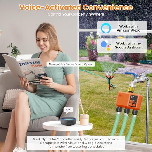 Smart WiFi Sprinkler Timer 3 Zone (3 Outlet- Brass Inlet)