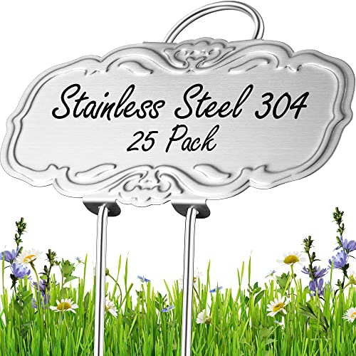 Updated Metal Plant Labels for Garden (25 Count)