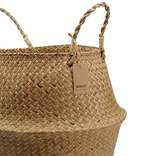 Large Woven Seagrass Belly Basket for Plant (XXL (12" D x 14" H) / Natural)