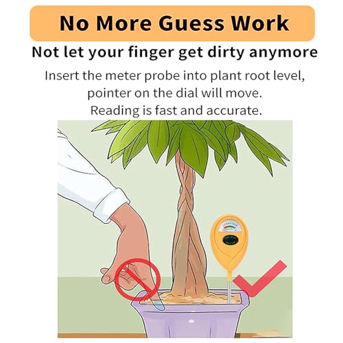 2 Pcs Green Soil Moisture Meter (ORANGE+ORANGE)