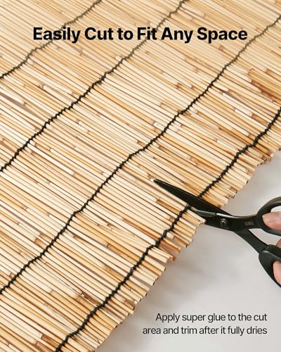 Natural Reed Fencing (Natural Wood Tone / 4ft x 16.4ft x2pack)