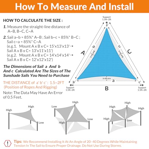 18'X27' Sun Shade Sail Turquoise Mixed Curved Square Customizable (Turquoise Mix / 18'X27' custom)