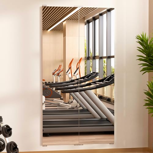 Gym Mirror 63"x20" 2 (Silver -2pcs / 63 x 20 inch)