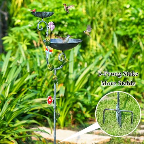 Free Standing Bird Baths for Outdoors (Dragonfly)