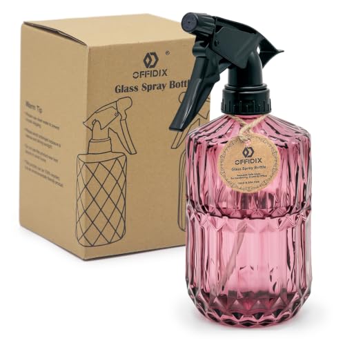 Glass Plant Mister 13.5 oz Fine Mist Plant Spray Bottle Amaranth (C-Red)