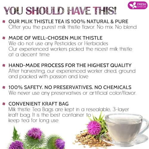Premium 135 Bags Milk Thistle Tea (135 Tea Bags)
