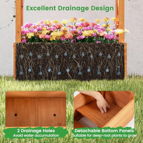 Raised Garden Bed with Trellis (2 Count)