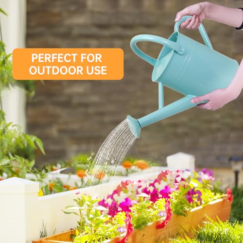 Metal Watering Can for Outdoor Plants (Mint)