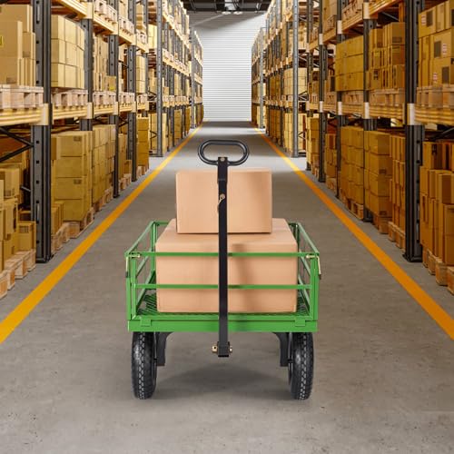 Steel Garden Cart (Black + Green)