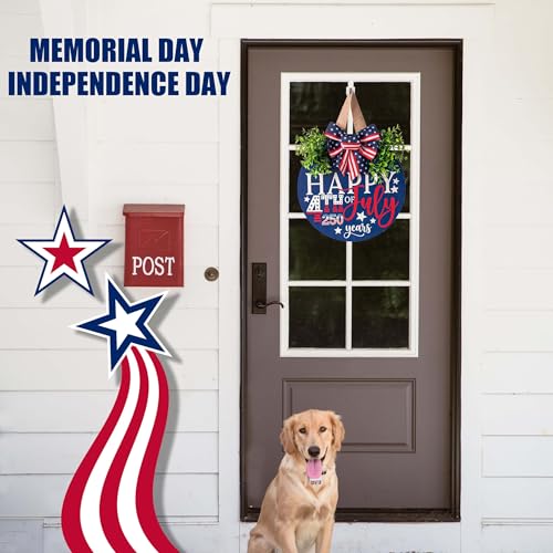 4th of July Hanging Door Sign (Happy)