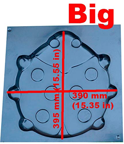 Ladybug Stepping Stone Mold Concrete Cement Mould ABS Moth Garden Path #S49 (Big 15.55 in)