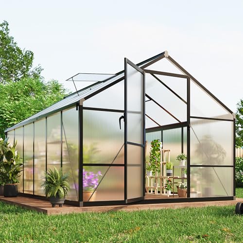 8 x 12 FT Greenhouse (Black / 8x12FT)